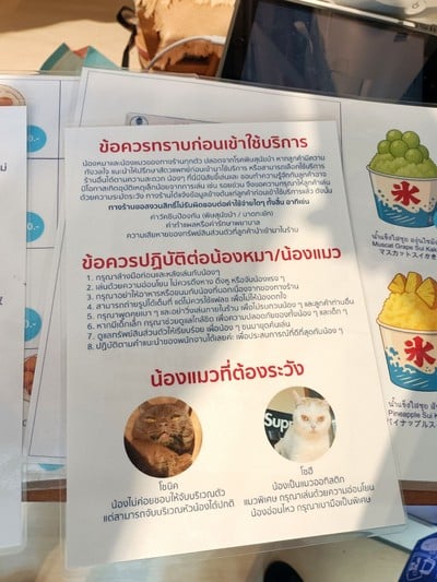 ป้ายราคาหรือสมุดเมนู