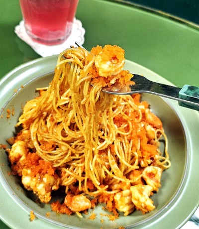 แองเจิ้ลแฮร์น้ำพริกนรก ไข่กุ้งมันกุ้งเนื้อกุ้ง