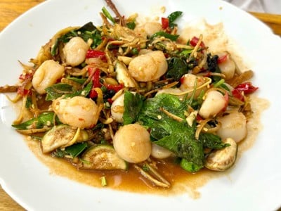 เอ็นหอยจอบผัดฉ่า