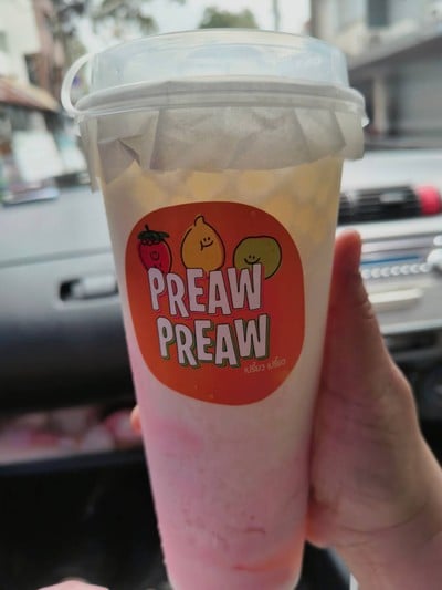 สมูทตี้โยเกิร์ตครีมชีสสตรอว์เบอร์รี่