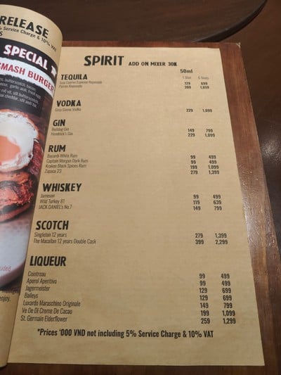 ป้ายราคาหรือสมุดเมนู