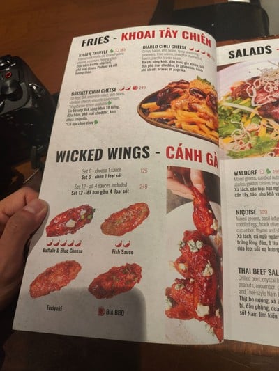 ป้ายราคาหรือสมุดเมนู