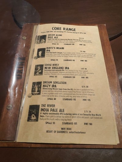 ป้ายราคาหรือสมุดเมนู