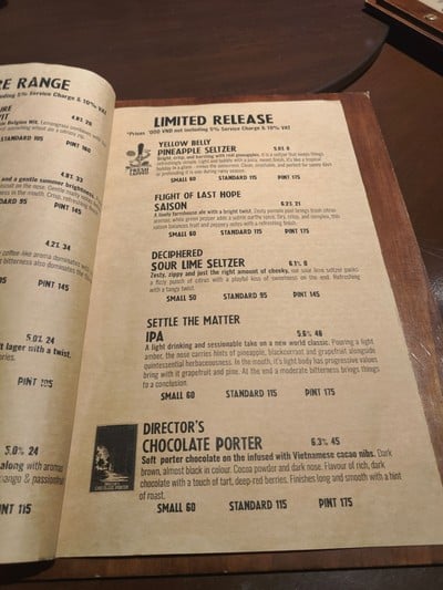 ป้ายราคาหรือสมุดเมนู