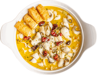 ปลาต้มผักกาดดอง  ซุปฟักทอง (ปลาดอลลี่)+ข้าวเปล่า