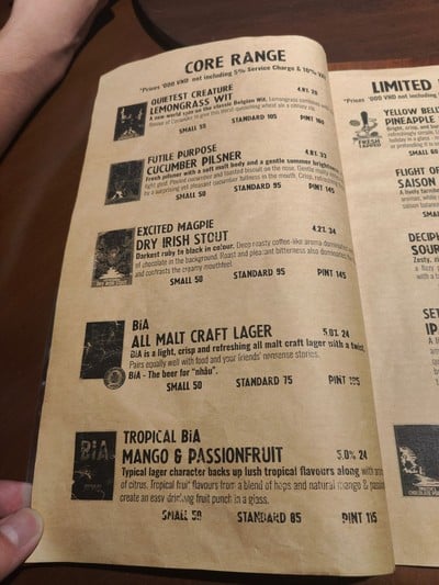 ป้ายราคาหรือสมุดเมนู