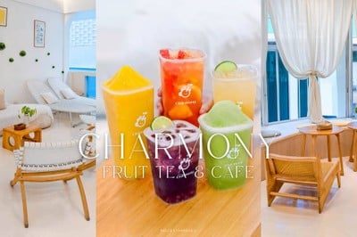ร้าน “Charmony Fruit Tea & Cafe” คาเฟ่มู้ดดีย่านรัชดา