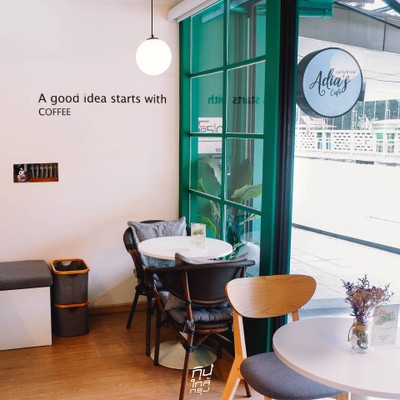 Adia's Cafe, Matcha & Brew คาเฟ่มินินอลน่ารักเอาใจสายมัทฉะ