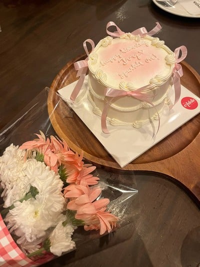 ribbons cake - vanilla flavor (0.5p)