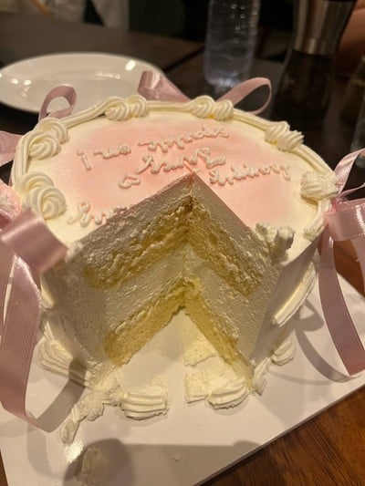 ribbons cake - vanilla flavor (0.5p)