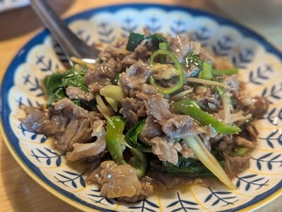 เนื้อผัดน้ำมันหอย