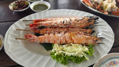 กุ้งกุลาดำย่างเกลือ