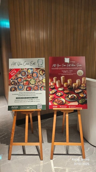 ป้ายราคาหรือสมุดเมนู