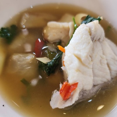 ต้มยำปลาเก๋าน้ำใส