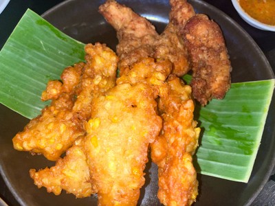 สันในไก่ข้าวโพดทอด