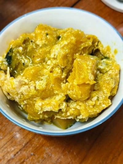 ฟักทองผัดไข่