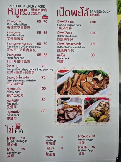 ป้ายราคาหรือสมุดเมนู
