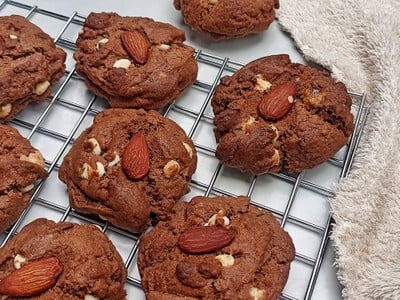 วิธีทำ ช็อกโกแลตคุกกี้ ,, Chocolate Cookies 
