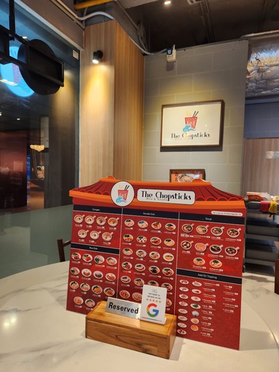 ป้ายราคาหรือสมุดเมนู