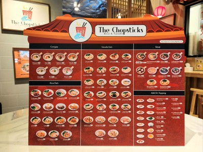 ป้ายราคาหรือสมุดเมนู