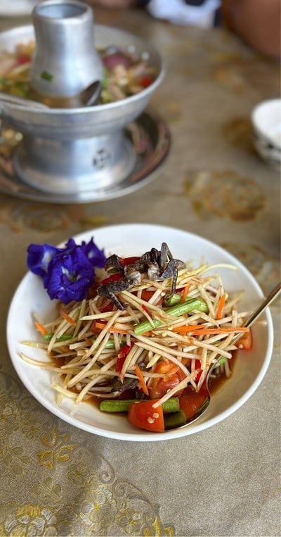 🥗 ส้มตำปูปลาร้า. (ราคา 30 บาท.)