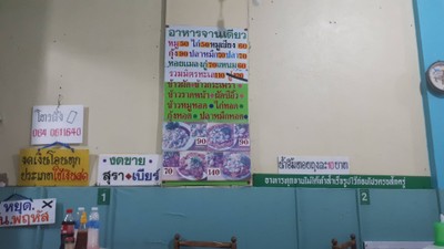 ป้ายราคาหรือสมุดเมนู