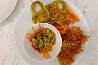 ยำสามกรอบเจ