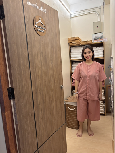 ห้องเปลี่ยนเสื้อผ้า ร้านนวด