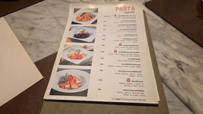 ป้ายราคาหรือสมุดเมนู