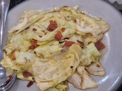 กะหล่ำปลีทอดน้ำปลา