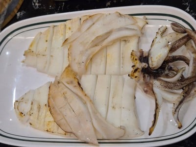 ปลาหมึกย่าง