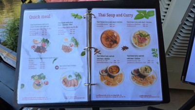 ป้ายราคาหรือสมุดเมนู