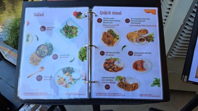 ป้ายราคาหรือสมุดเมนู