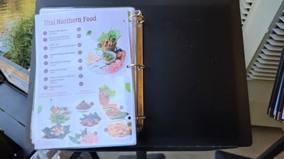 ป้ายราคาหรือสมุดเมนู