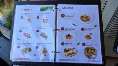 ป้ายราคาหรือสมุดเมนู