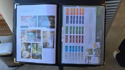 ป้ายราคาหรือสมุดเมนู