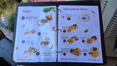 ป้ายราคาหรือสมุดเมนู