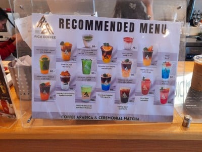 ป้ายราคาหรือสมุดเมนู