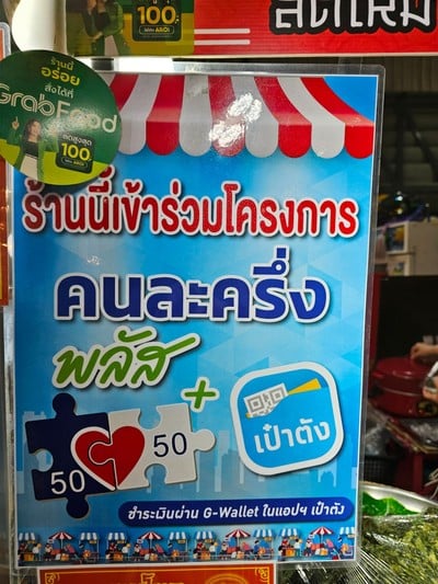 ป้ายราคาหรือสมุดเมนู