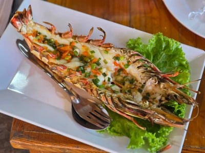 กุ้งย่างเนย