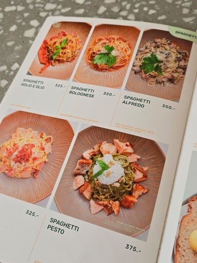 ป้ายราคาหรือสมุดเมนู