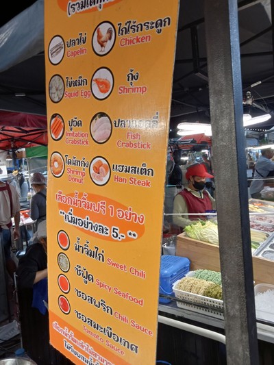 ป้ายราคาหรือสมุดเมนู