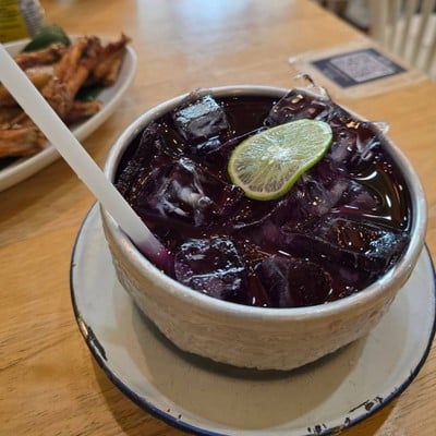 น้ำอัญชันมะนาว