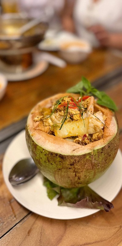 🥥 ห่อหมกทะเลมะพร้าวอ่อน. (ราคา 280 บาท.)