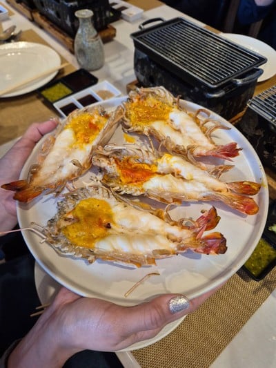 กุ้งเผา