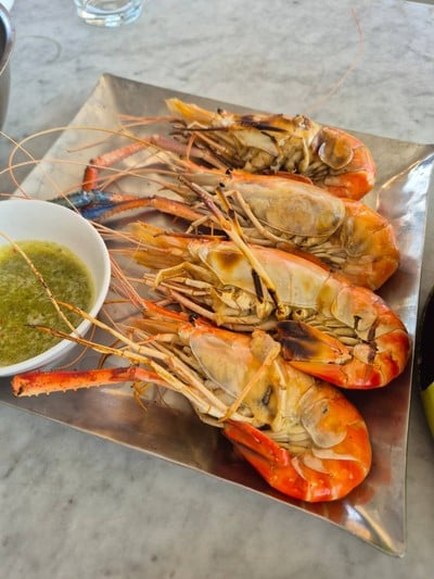 กุ้งใหญ่เผา