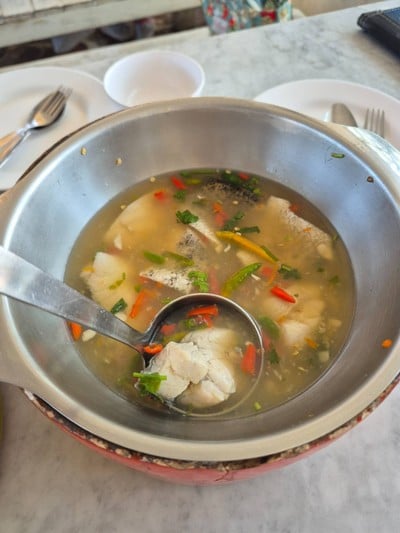 ปลากระพงนึ่งมะนาว