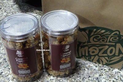 Caramel Almond Popcorn