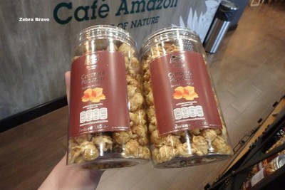 Caramel Almond Popcorn