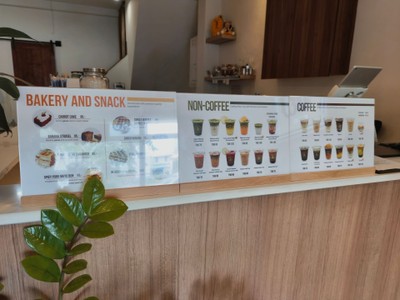 ป้ายราคาหรือสมุดเมนู